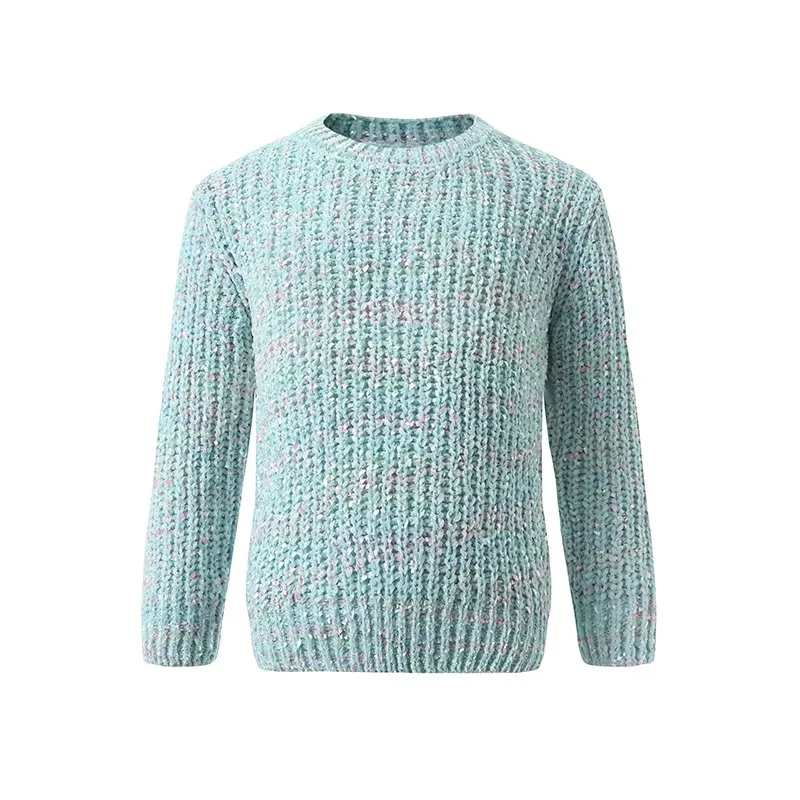 Kid's Cable Knit Crew Neck Sweater