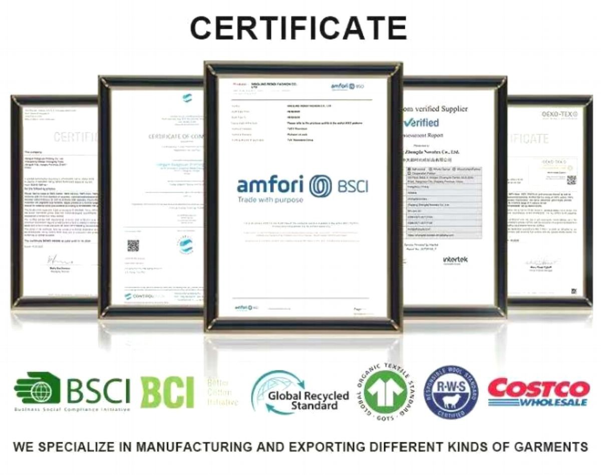 Womens Double-Breasted Cardigan CERTIFICATE