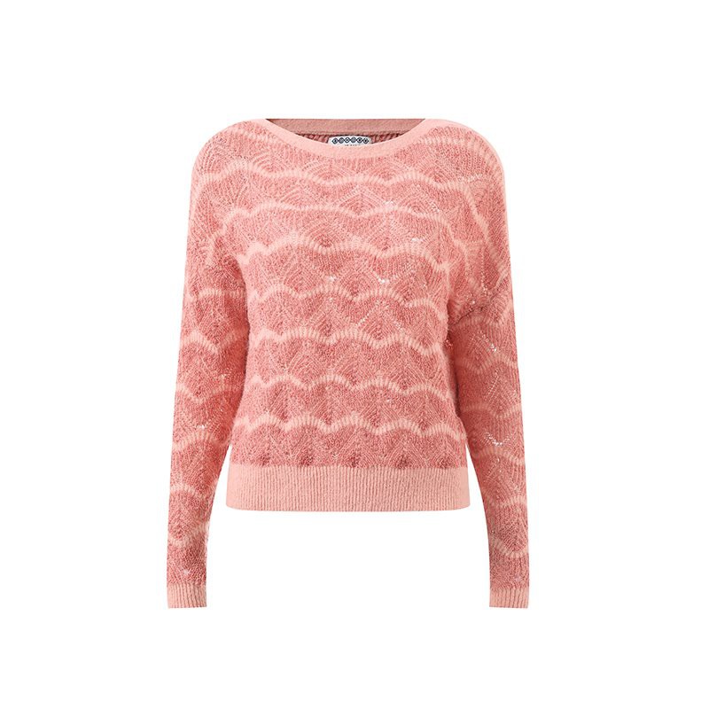 Women's Pink Knit Sweater